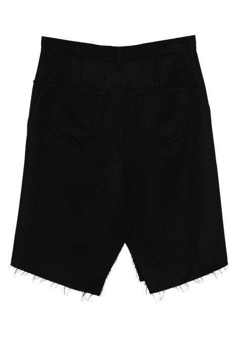 Bermuda con tasche in nero Rick owens - uomo RICK OWENS | RU02E1345WD09